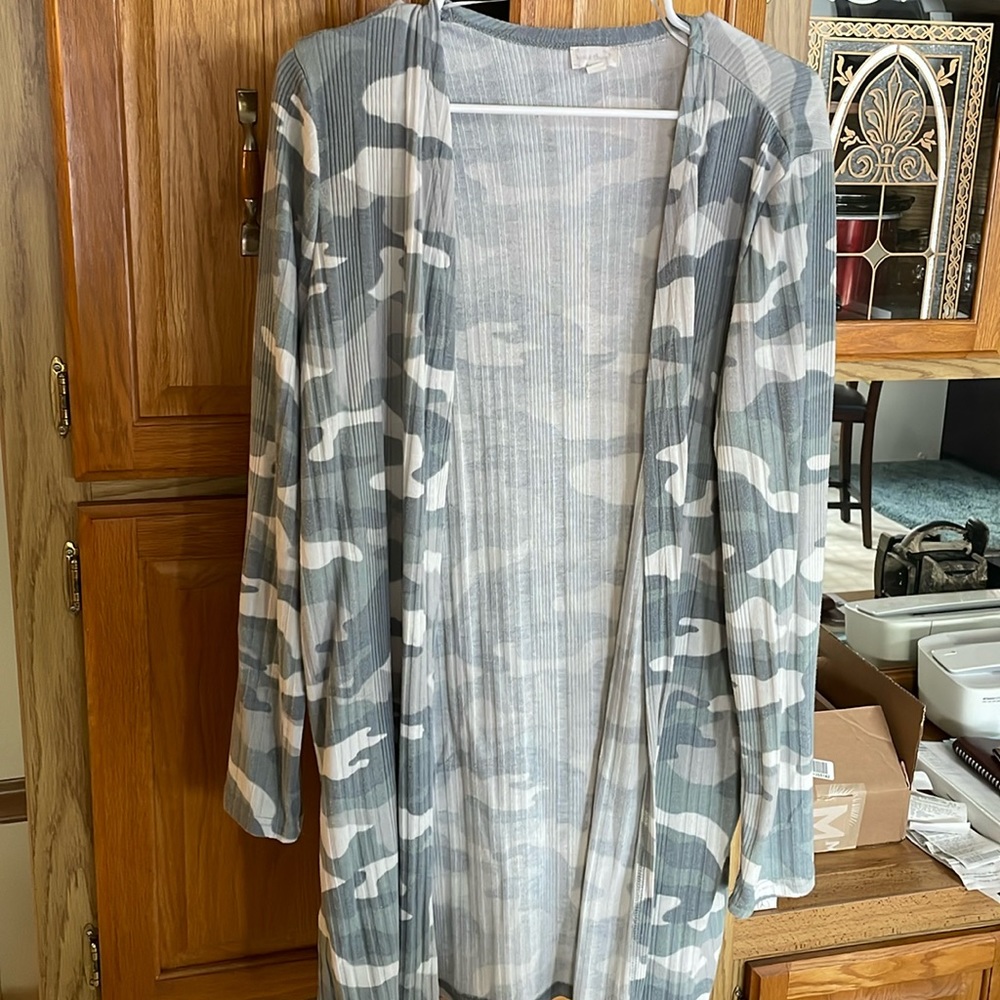 Camo cardigan